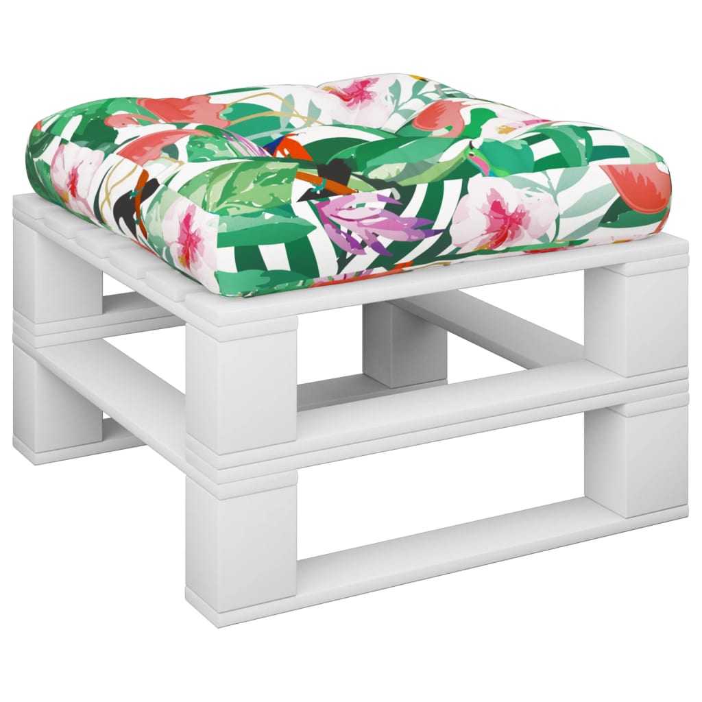 Dyna för pallsoffa flerfärgad 60x61,5x10 cm Oxford-tyg