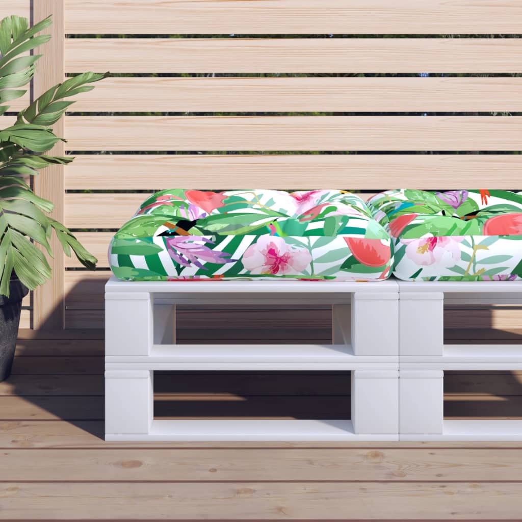 Dyna för pallsoffa flerfärgad 60x61,5x10 cm Oxford-tyg