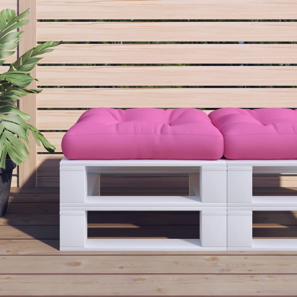 Dyna för pallsoffa rosa 60x61,5x10 cm Oxford-tyg