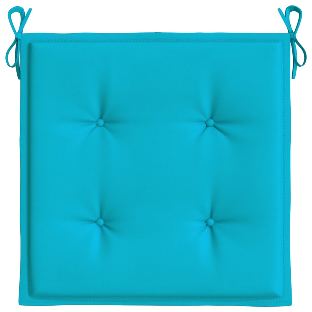 Stolsdynor 6 st turkos 40x40x4 cm tyg