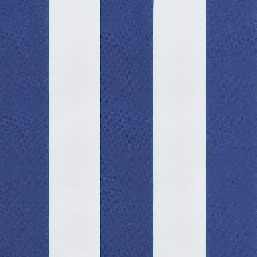 Stolsdynor 2 st blå&vit randig 50x50x3 cm tyg
