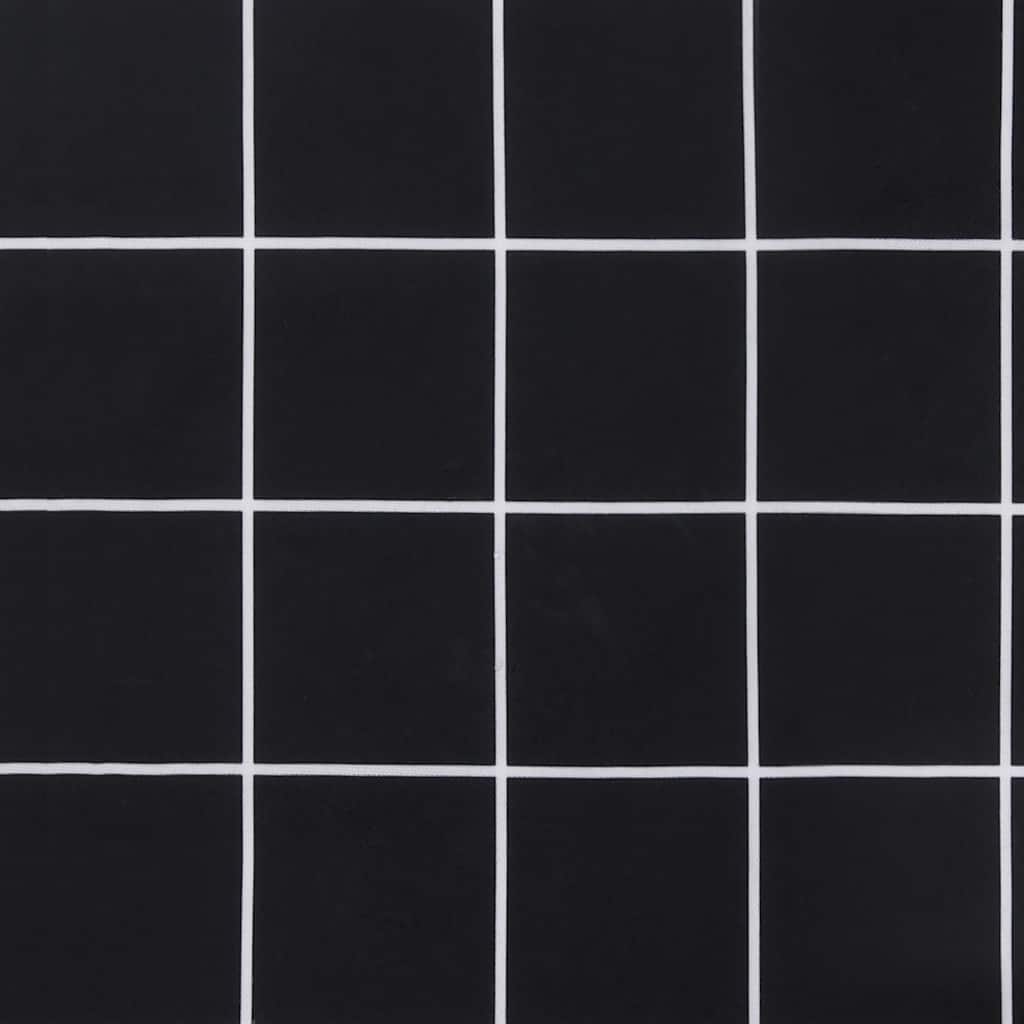 Bänkdyna för trädgården svartrutig 120x50x4 cm oxfordtyg