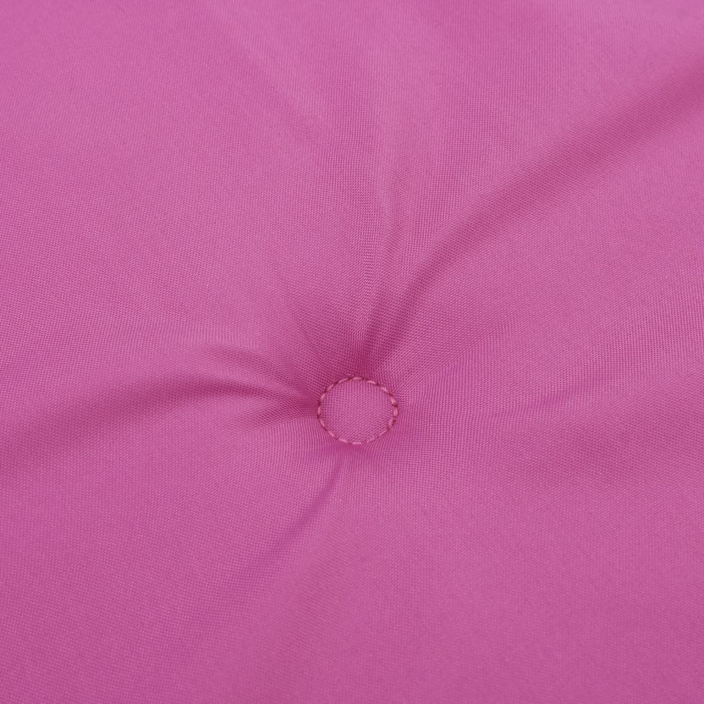 Stolsdynor för stolar med hög rygg 4 st rosa tyg