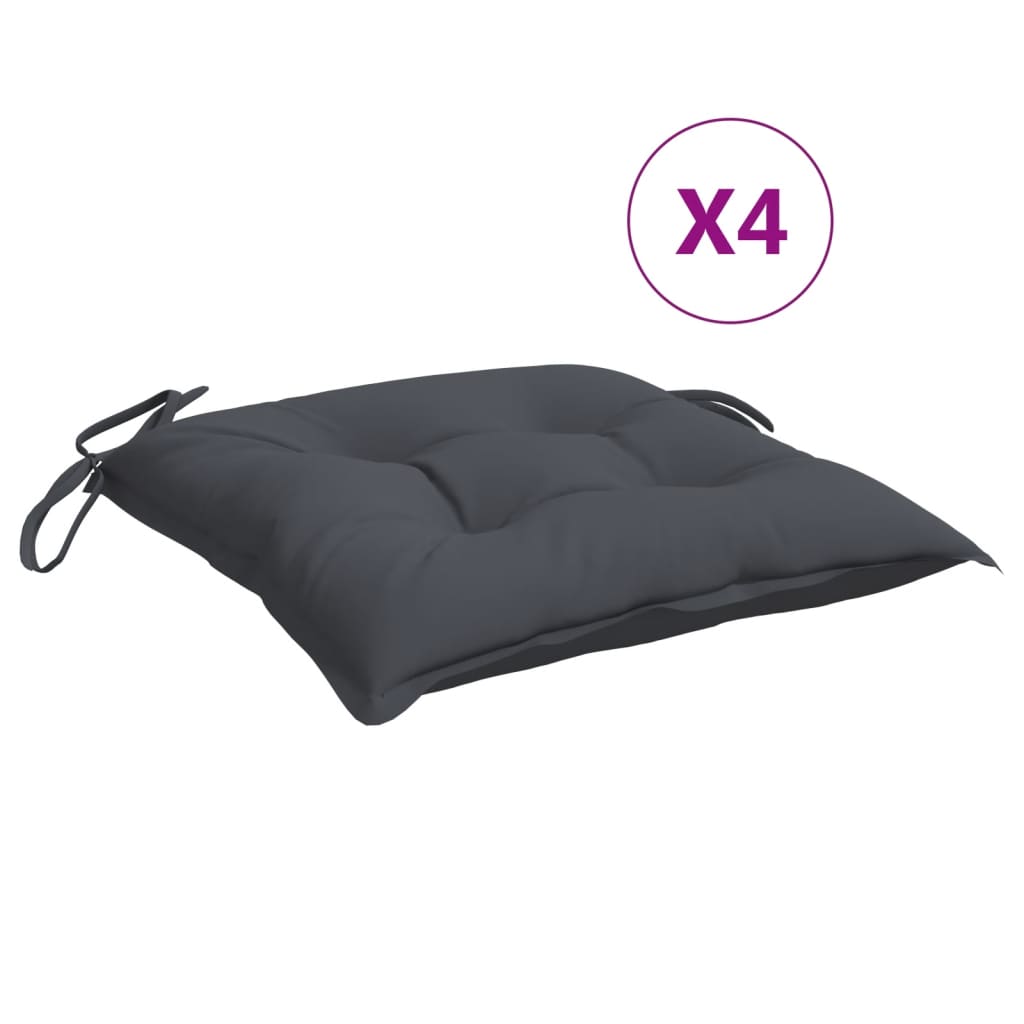 Stolsdynor 4 st antracit 50x50x7 cm oxfordtyg