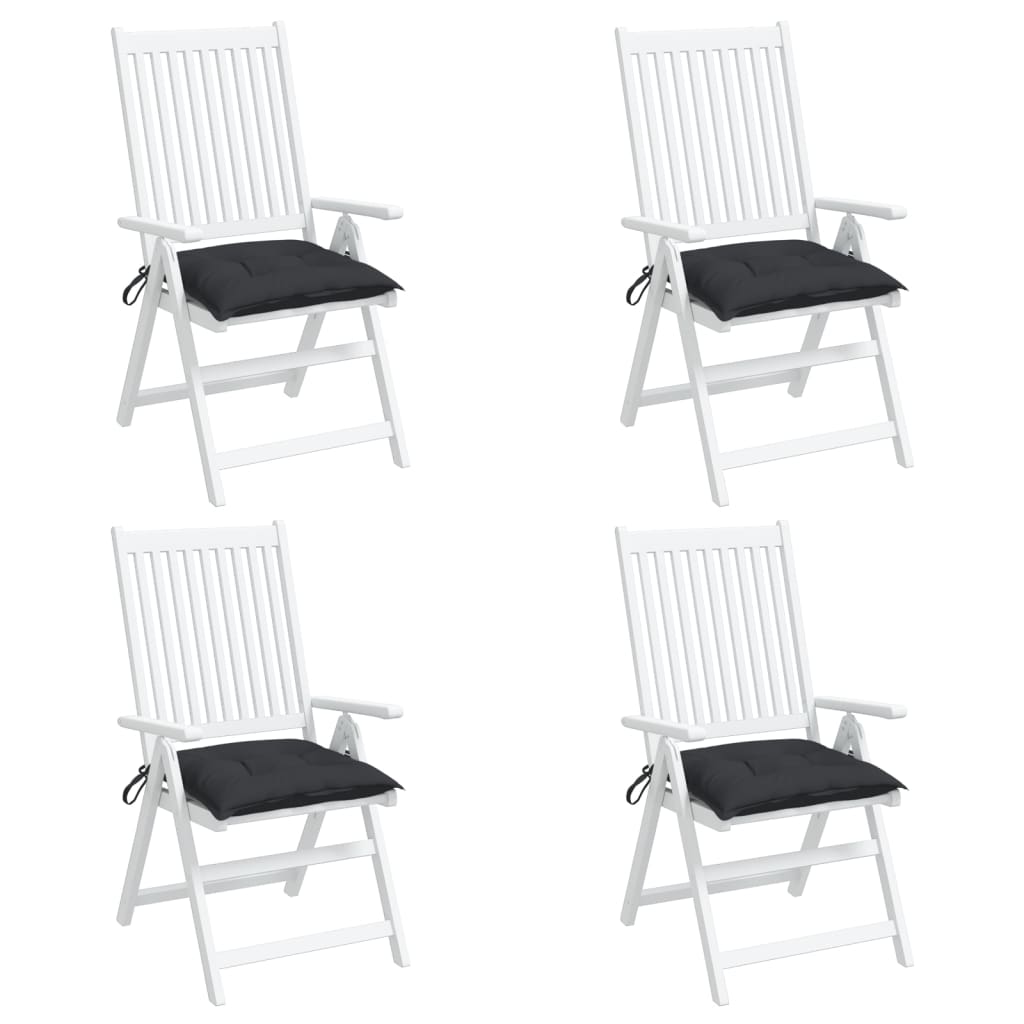 Palldynor 4 st svart 50x50x7 cm oxfordtyg
