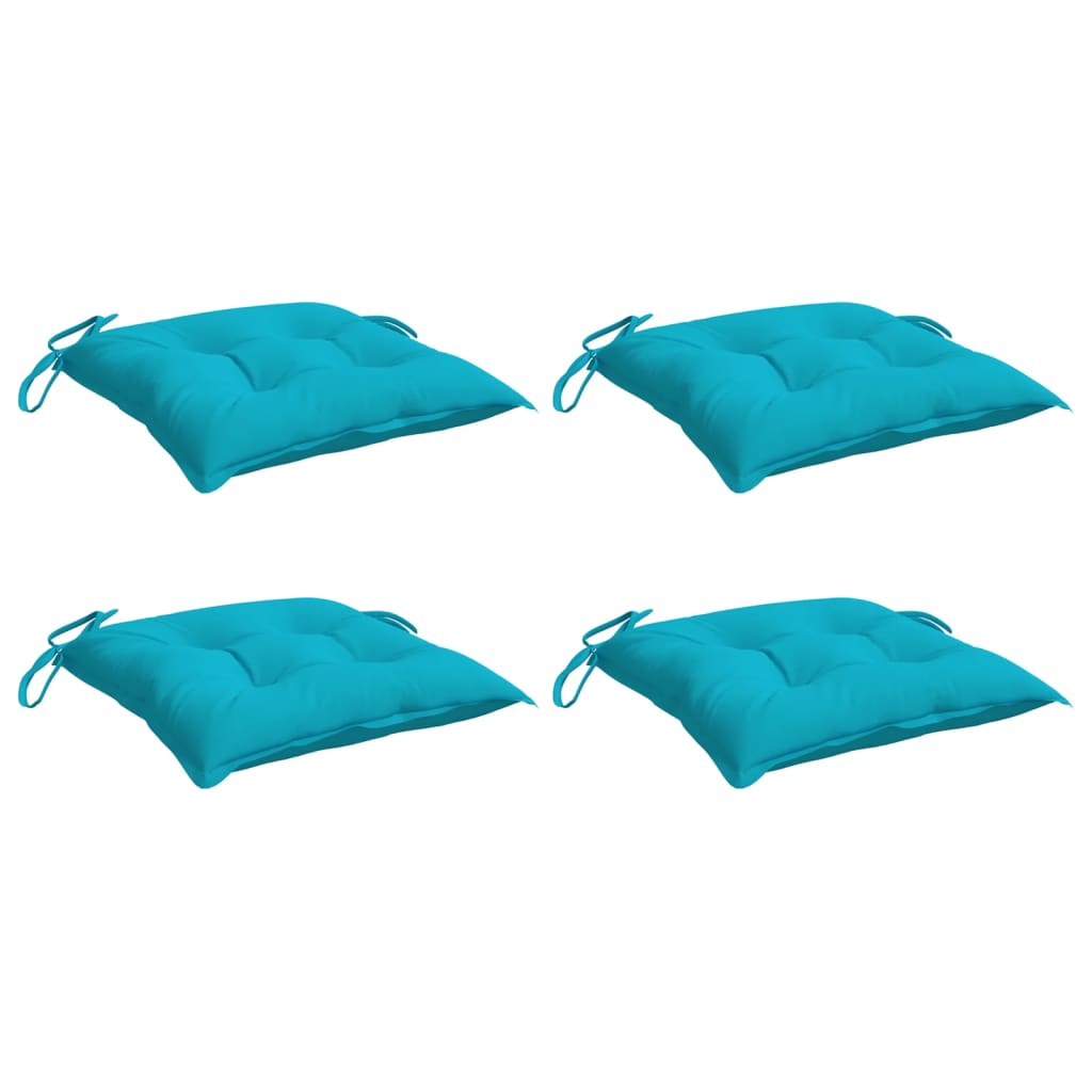 Stolsdynor 4 st turkos 50x50x7 cm oxfordtyg