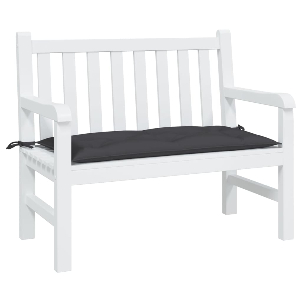 Bänkdyna för trädgården svart 100x50x7 cm oxfordtyg