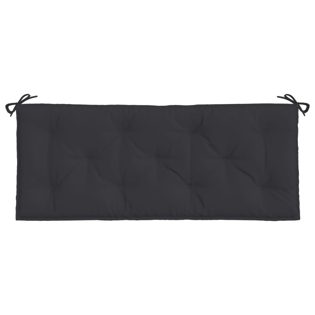 Bänkdyna för trädgården svart 120x50x7 cm oxfordtyg