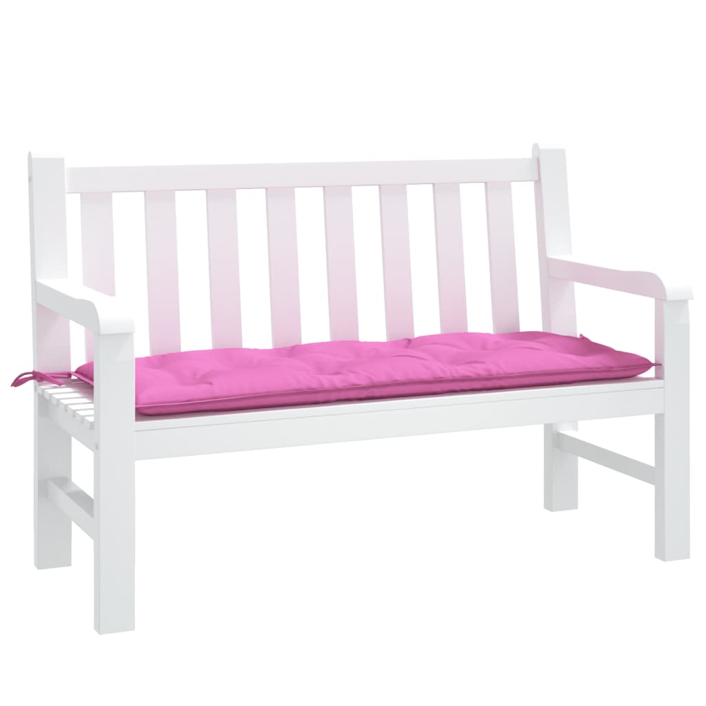 Bänkdyna rosa 120x50x7 cm tyg