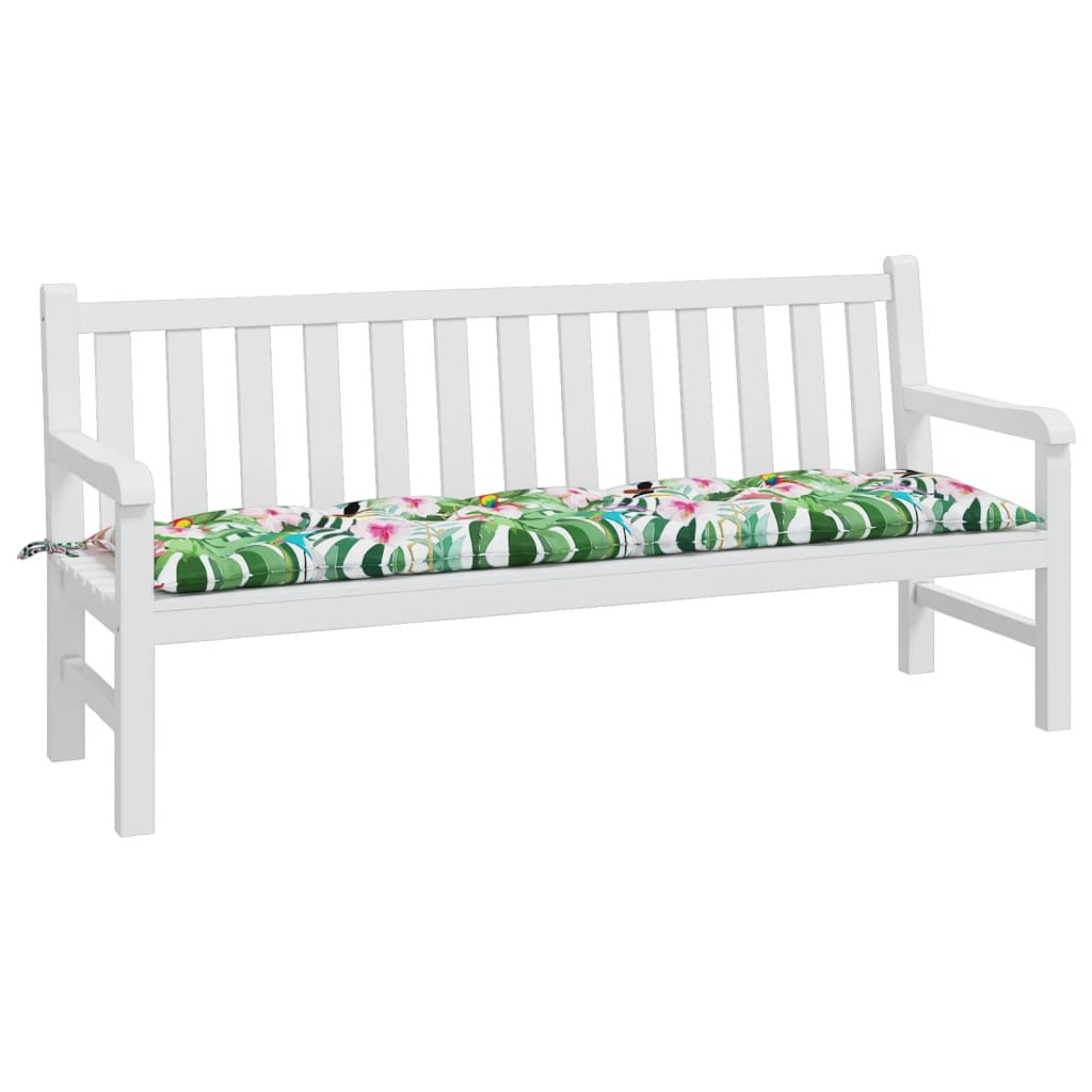 Bänkdyna för trädgården flerfärgad 180x50x7 cm oxfordtyg