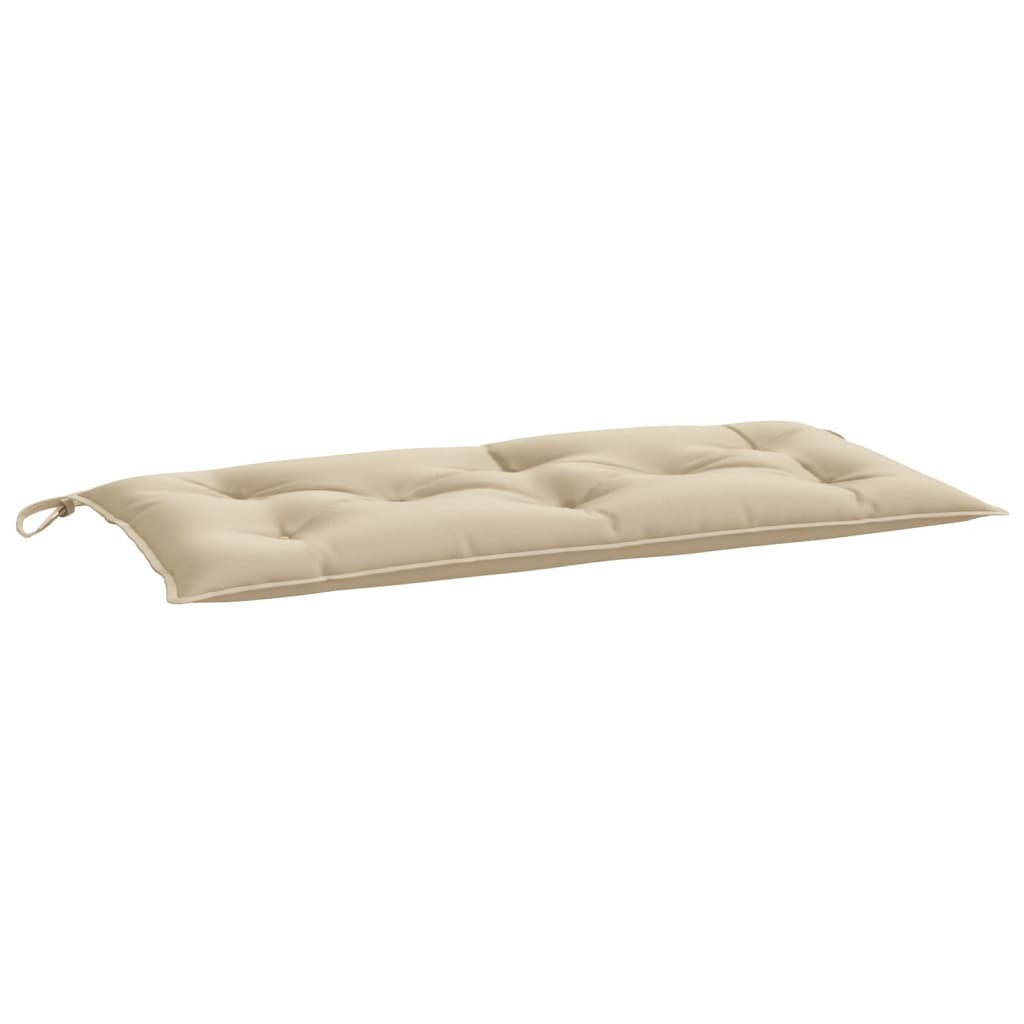Bänkdynor för trädgården 2st beige 100x50x7cm oxfordtyg