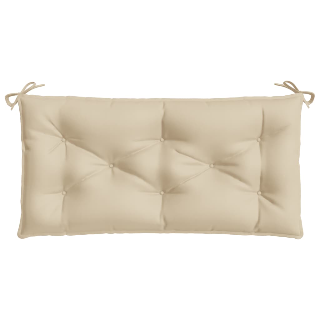 Bänkdynor för trädgården 2st beige 100x50x7cm oxfordtyg