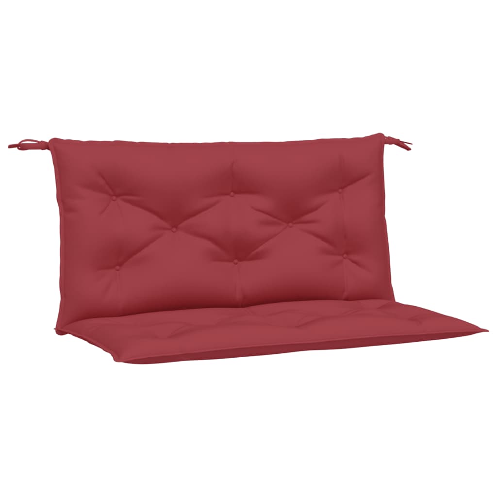 Bänkdynor för trädgården 2st vinröd 100x50x7cm oxfordtyg