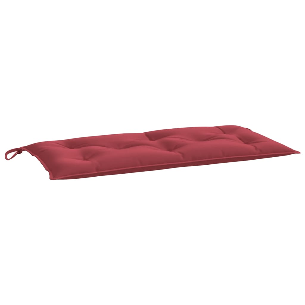 Bänkdynor för trädgården 2st vinröd 100x50x7cm oxfordtyg