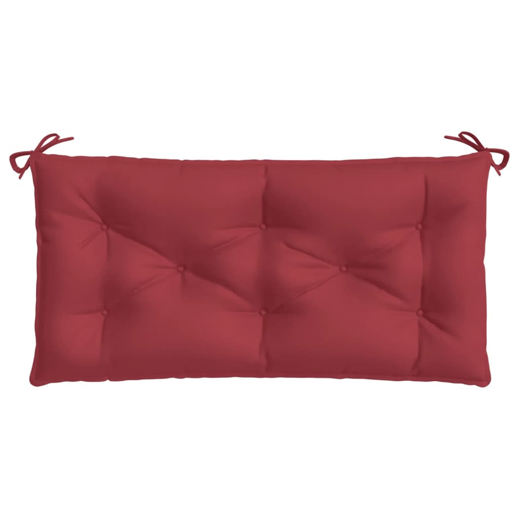Bänkdynor för trädgården 2st vinröd 100x50x7cm oxfordtyg