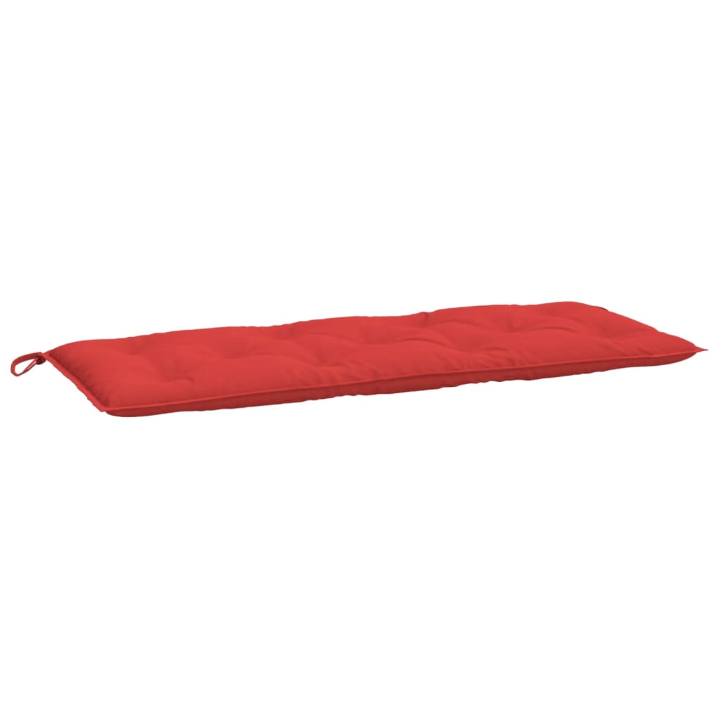 Bänkdynor för trädgården 2st röd 120x50x7cm oxfordtyg