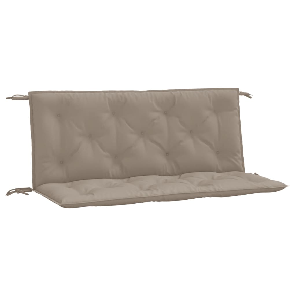 Bänkdynor för trädgården 2st Taupe 120x50x7cm oxfordtyg