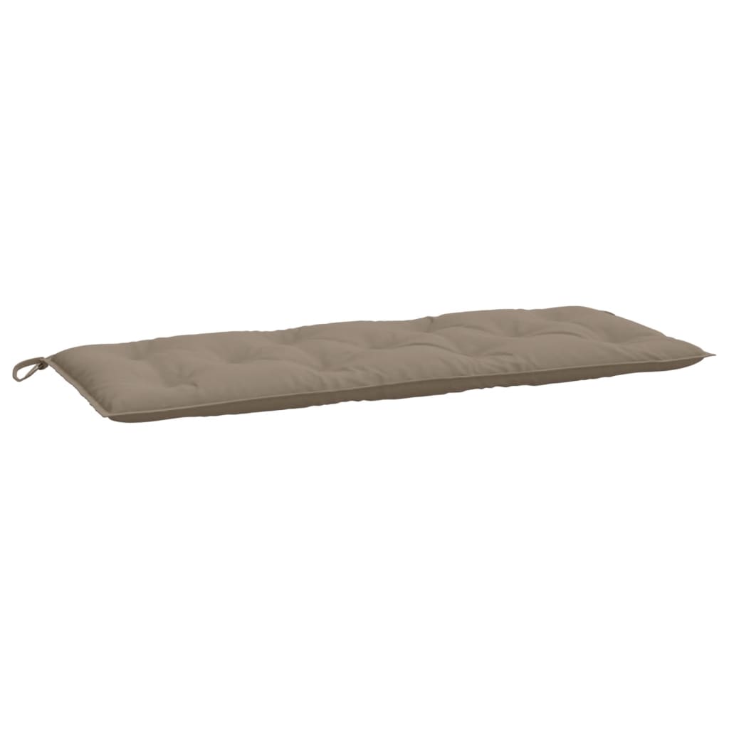 Bänkdynor för trädgården 2st Taupe 120x50x7cm oxfordtyg