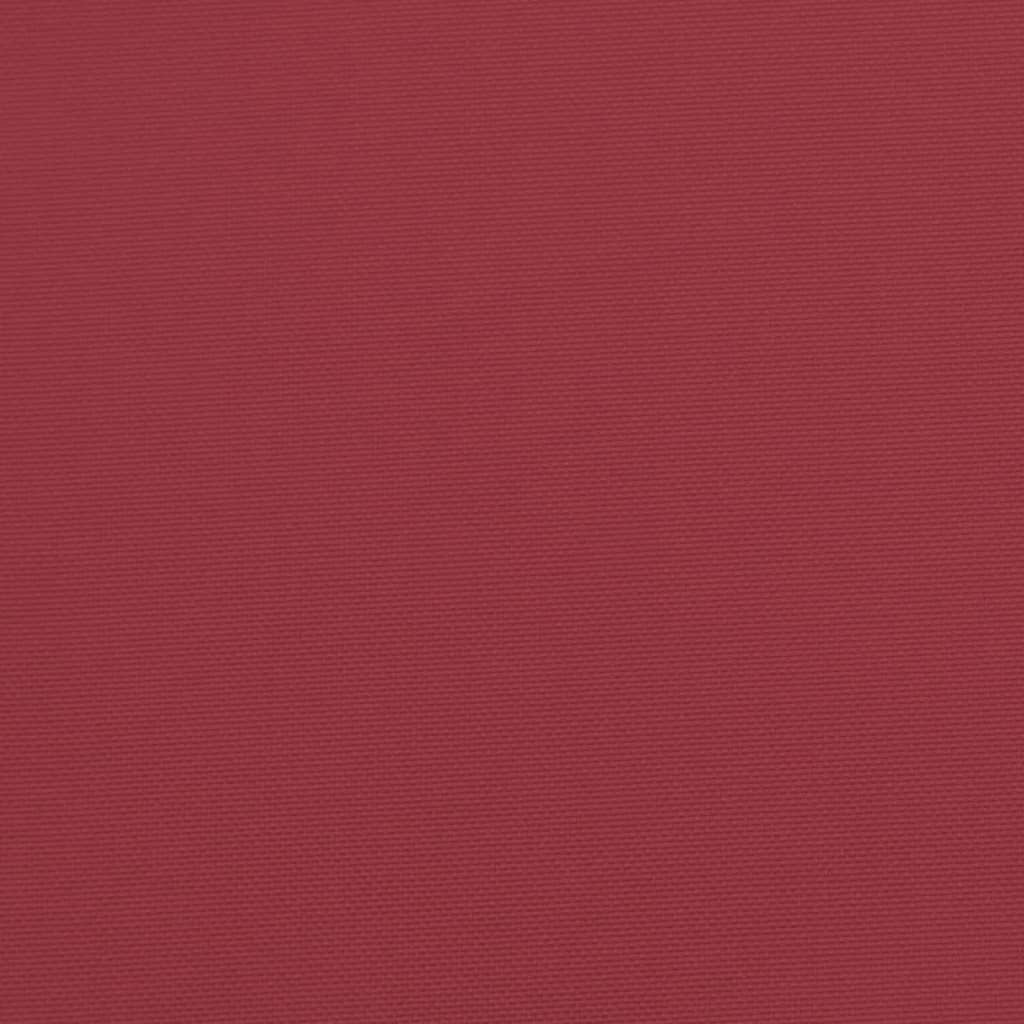 Bänkdynor för trädgården 2st vinröd 120x50x7cm oxfordtyg