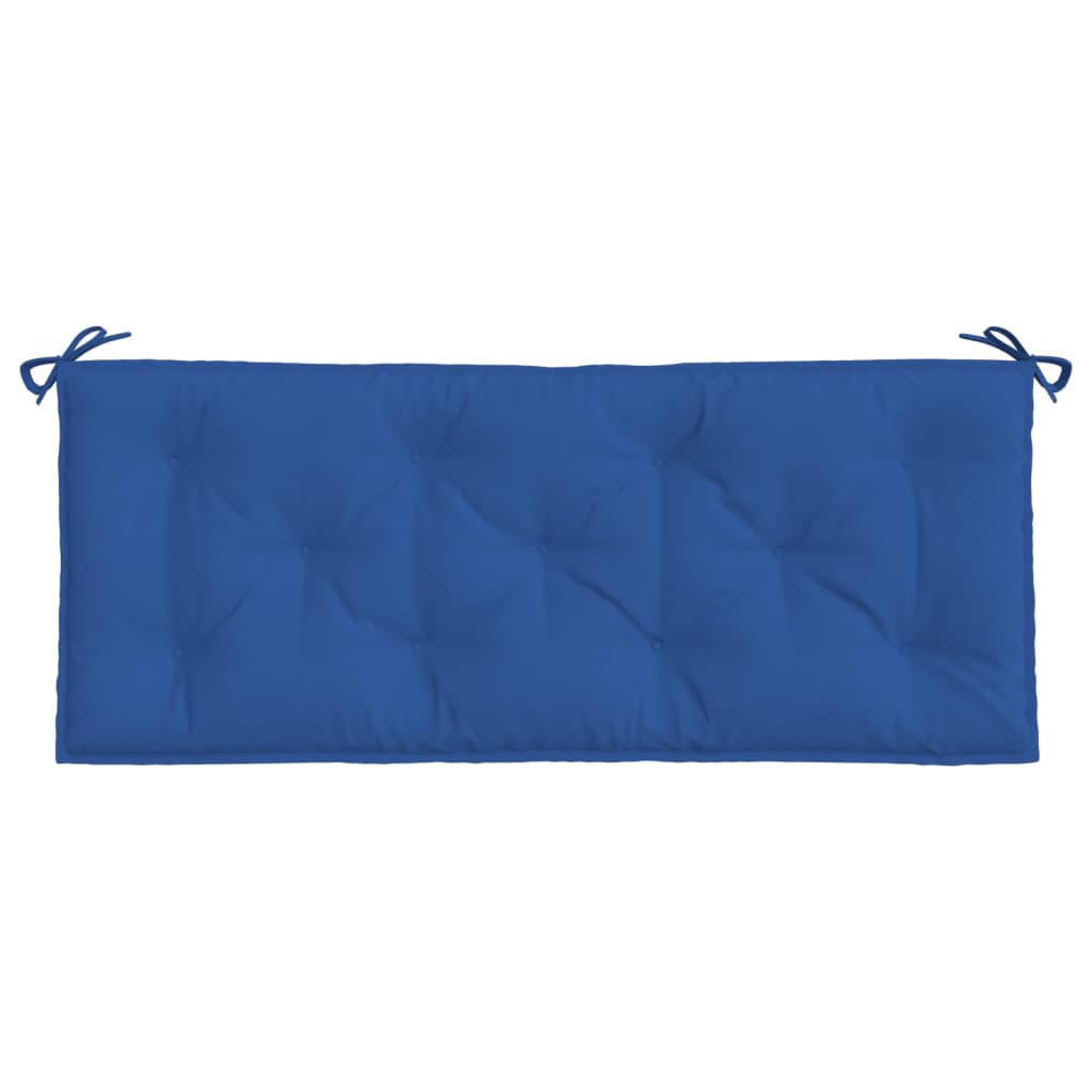 Bänkdynor för trädgården 2st blå 120x50x7cm oxfordtyg