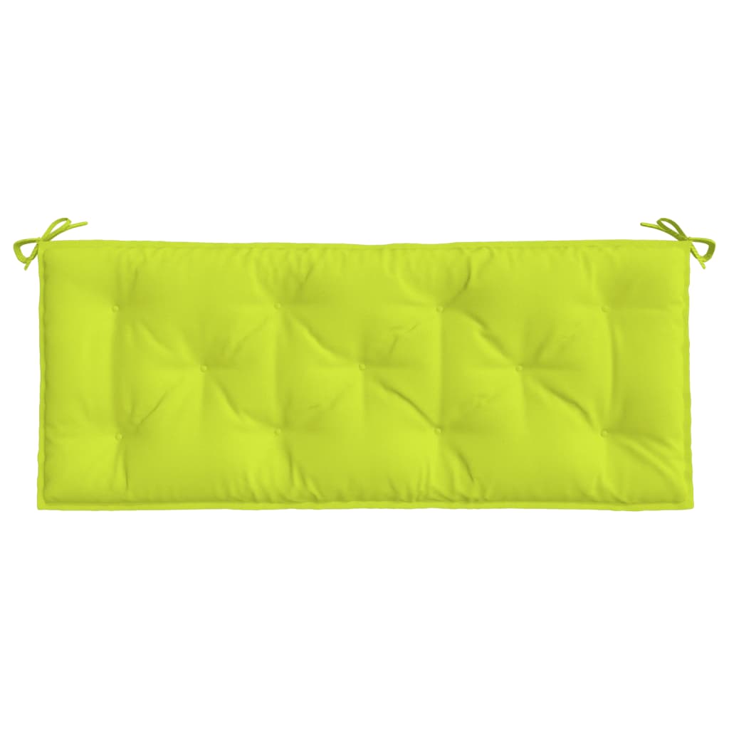Bänkdynor för trädgården 2st ljusgrön 120x50x7cm oxfordtyg