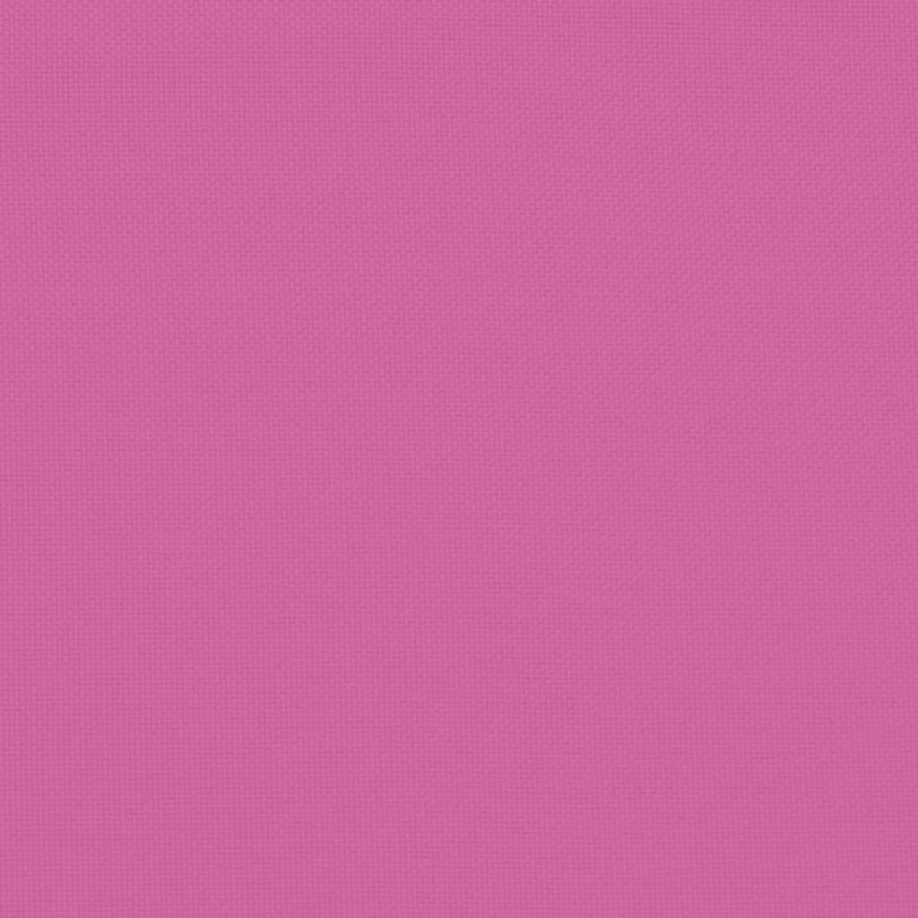 Bänkdynor 2 st rosa 200x50x7 cm tyg