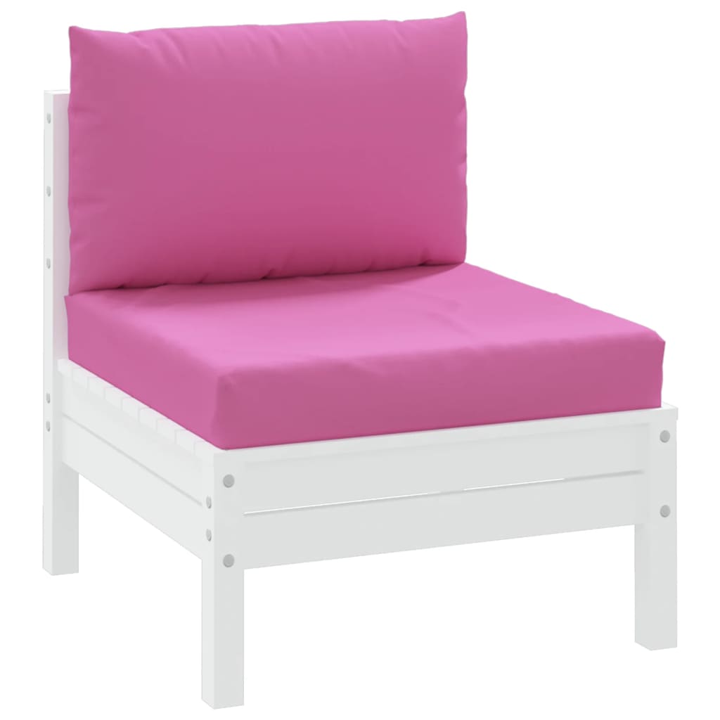 Dynor till pallsoffa 2 st rosa Oxford-tyg