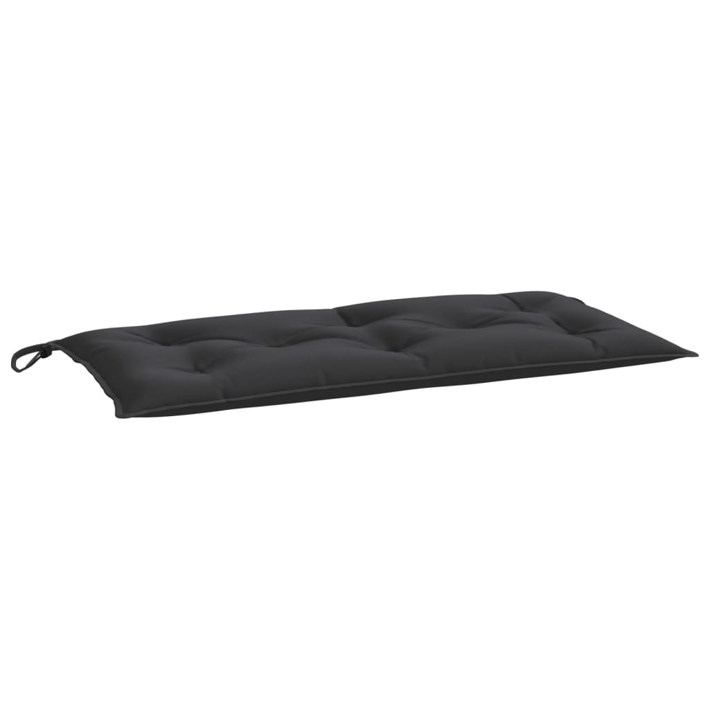 Bänkdyna för trädgården svart 110x50x7 cm oxfordtyg