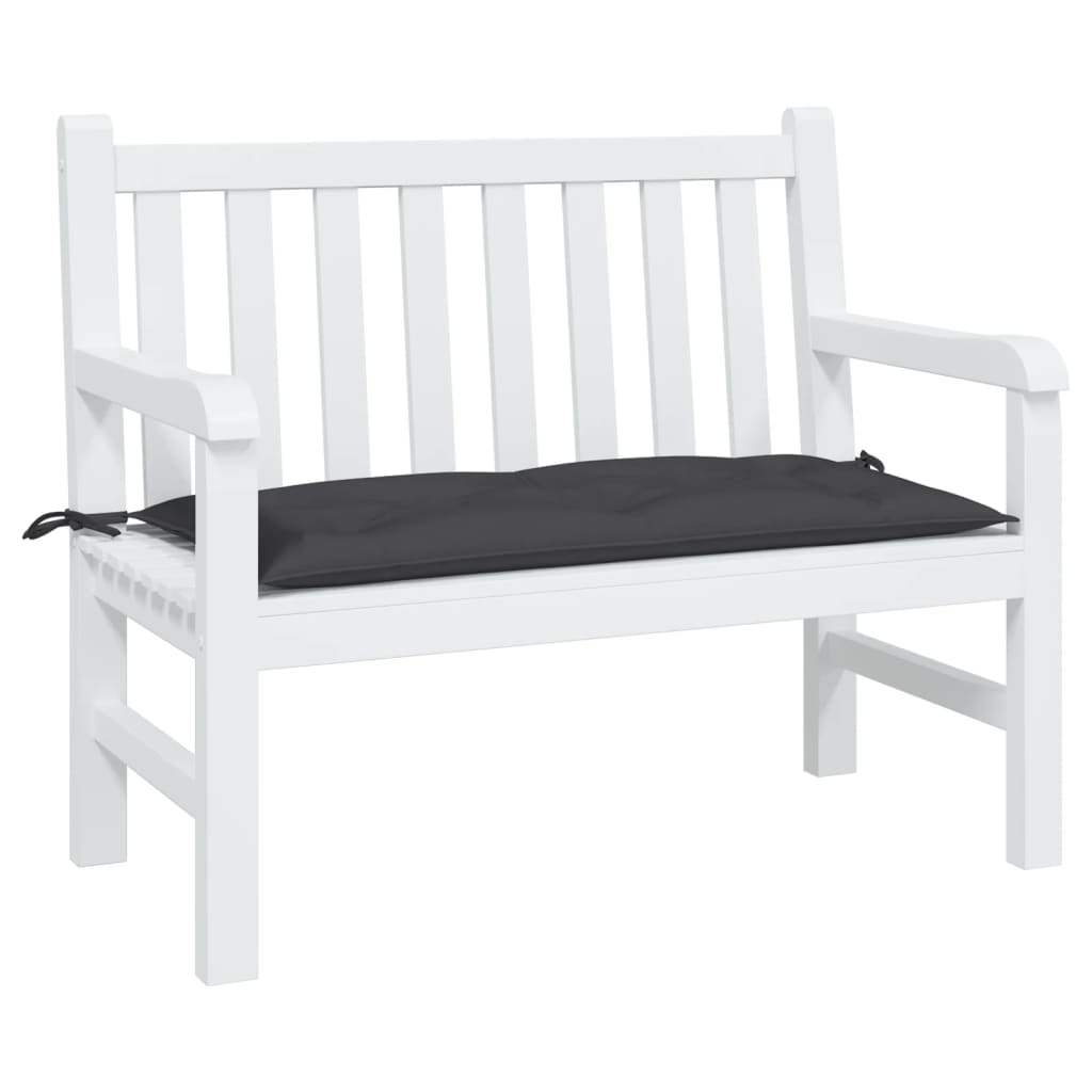 Bänkdyna för trädgården svart 110x50x7 cm oxfordtyg