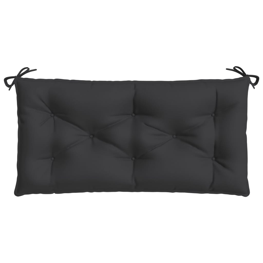 Bänkdyna för trädgården svart 110x50x7 cm oxfordtyg