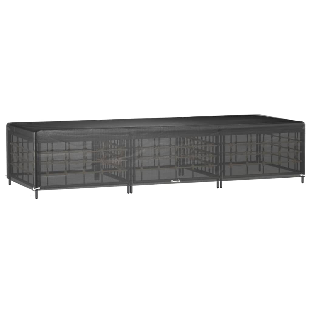 Överdrag för solsäng 2st 12 öljetter 205x75x40 cm polyeten