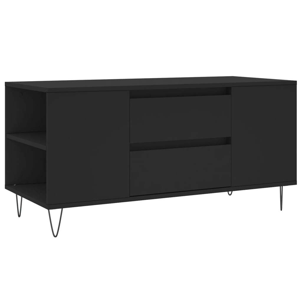 Soffbord svart 102x44,5x50 cm konstruerat trä
