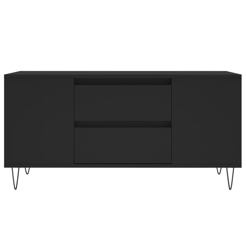 Soffbord svart 102x44,5x50 cm konstruerat trä