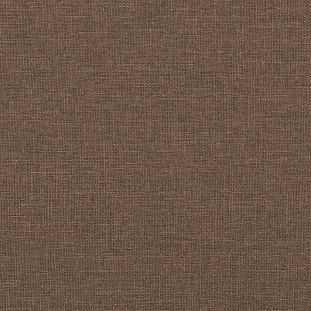 3-sitssoffa brun 180 cm tyg