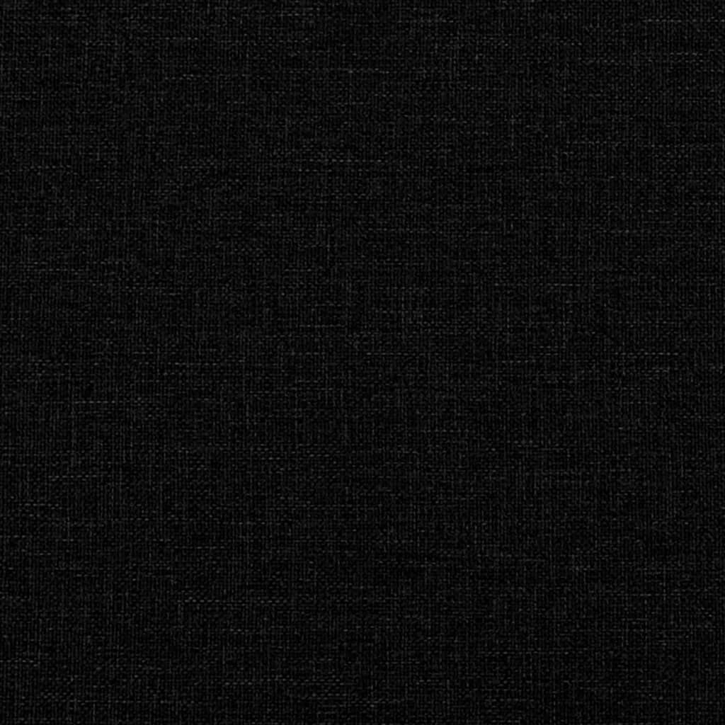 3-sitssoffa svart 180 cm tyg