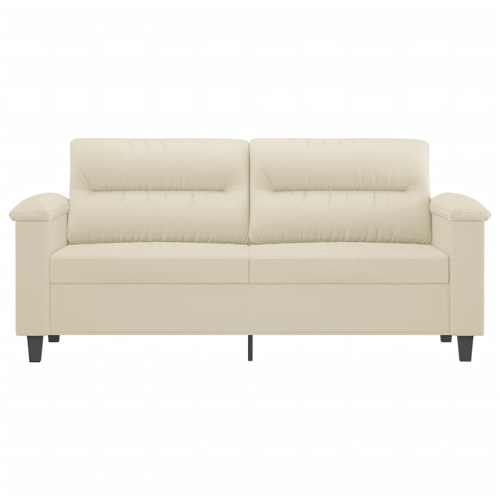 2-sitssoffa grädde 140 cm konstläder
