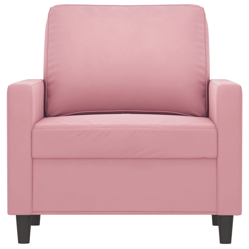 Fåtölj Rosa 60 cm sammet