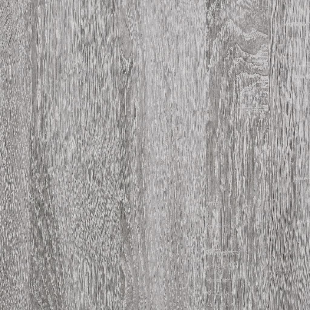 Bokhylla 3 hyllplan grå sonoma 59x35x90,5 cm konstruerat trä