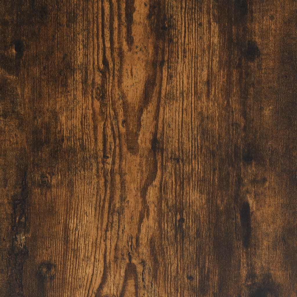 Bokhylla 3 hyllplan rökfärgad ek 41x30x109,5 cm konstruerat trä