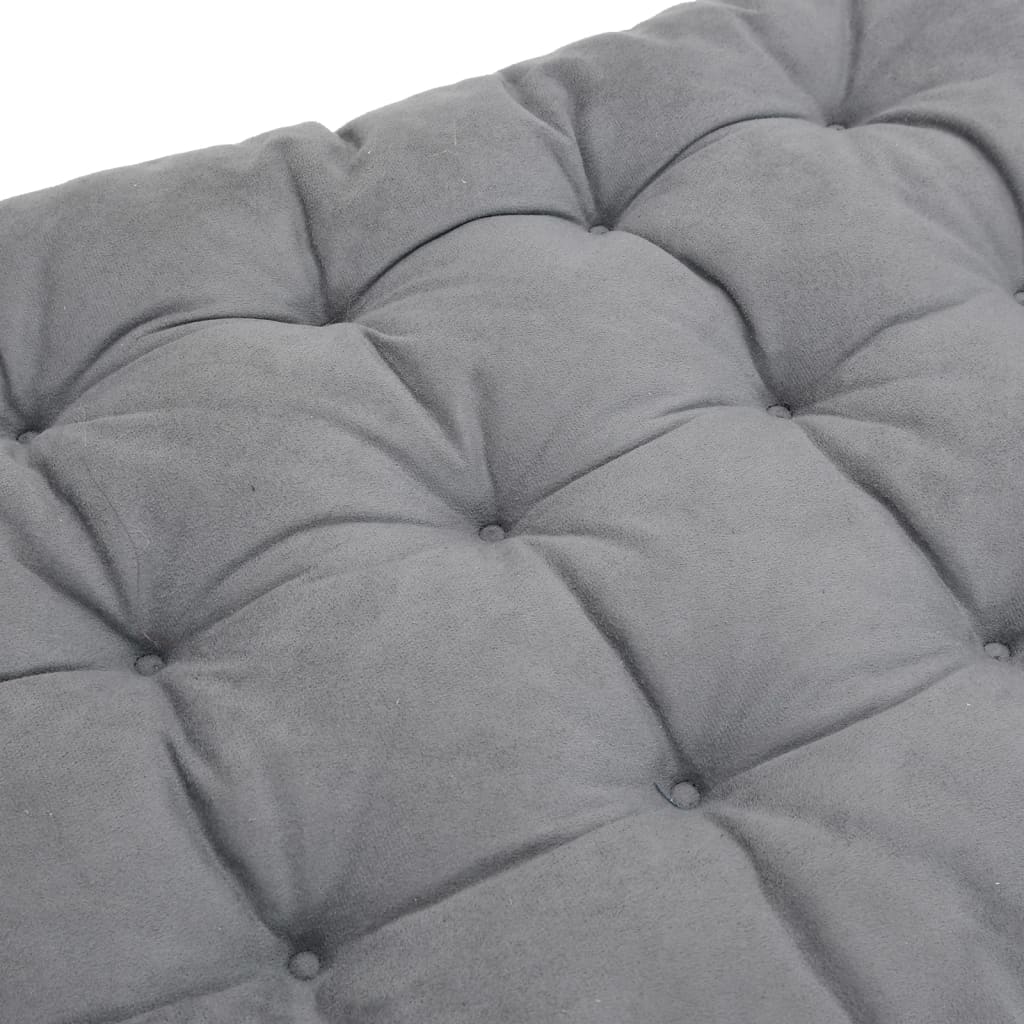 Dyna till solsäng grå 160x50x10 cm fuskmocka