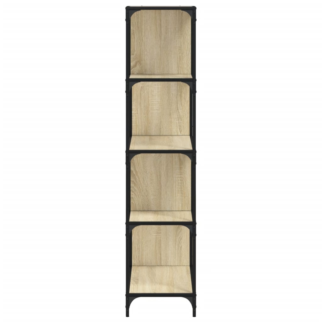 Bokhylla 4 hyllplan Sonoma ek 139x33,5x149cm konstruerat trä