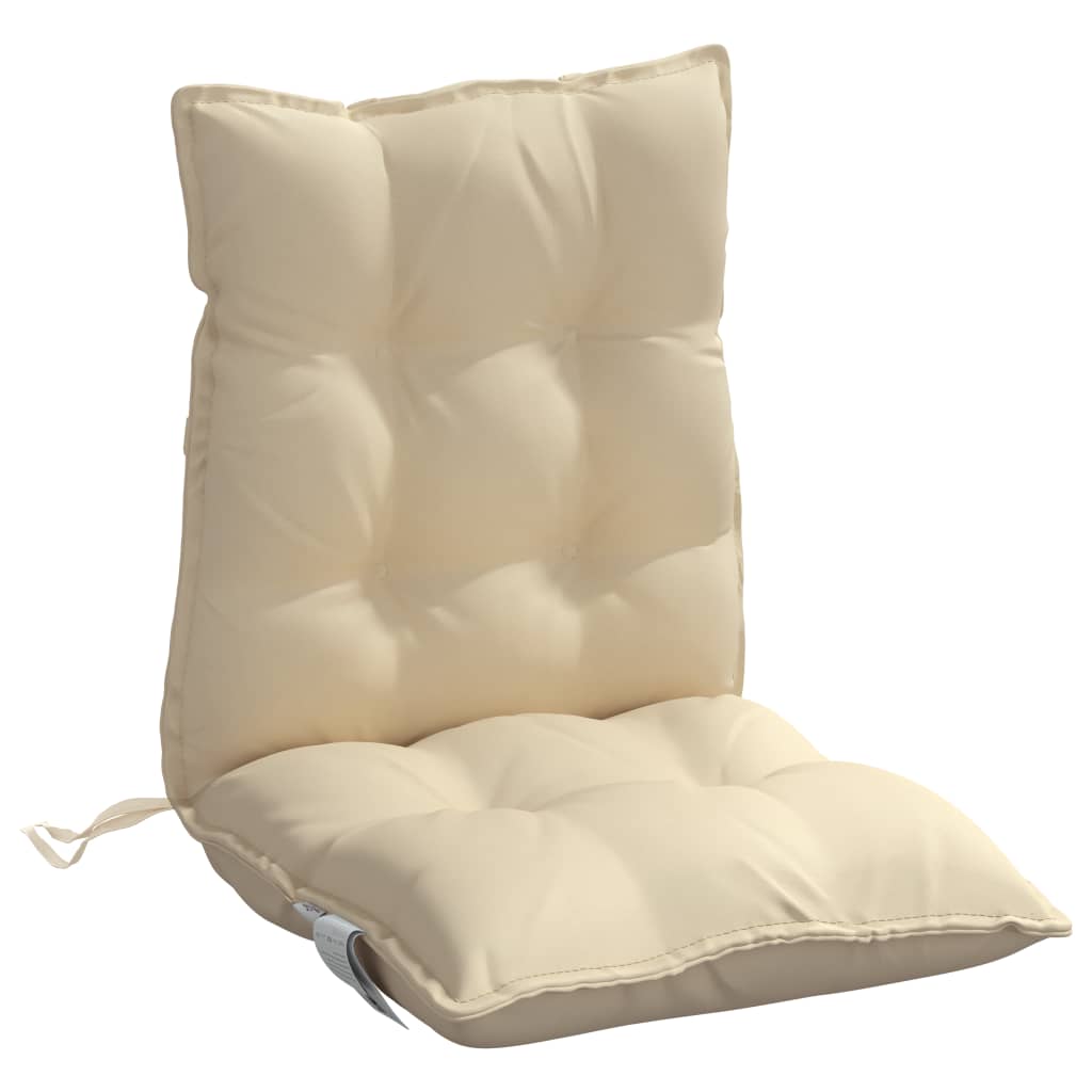 Stolsdynor låga 2 st beige oxfordtyg