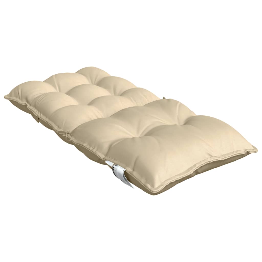 Stolsdynor låga 2 st beige oxfordtyg