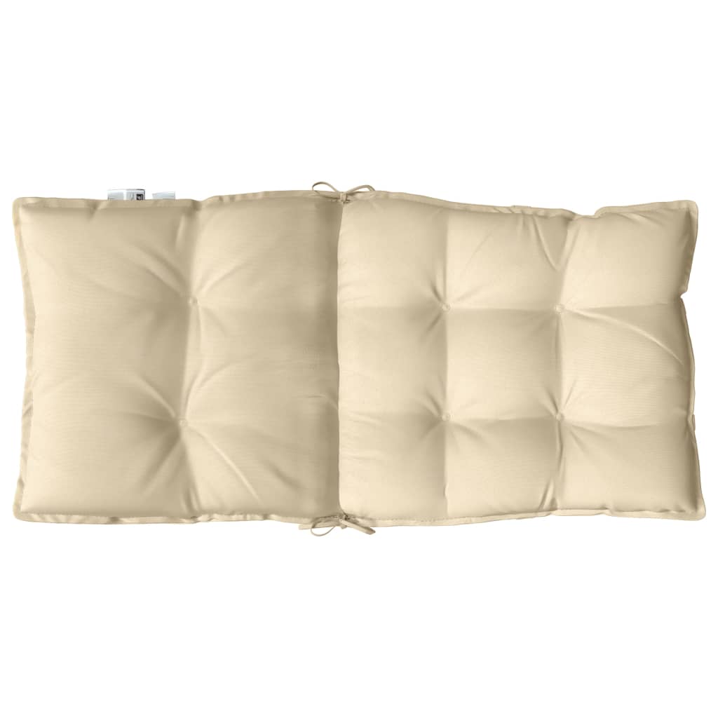 Stolsdynor låga 2 st beige oxfordtyg