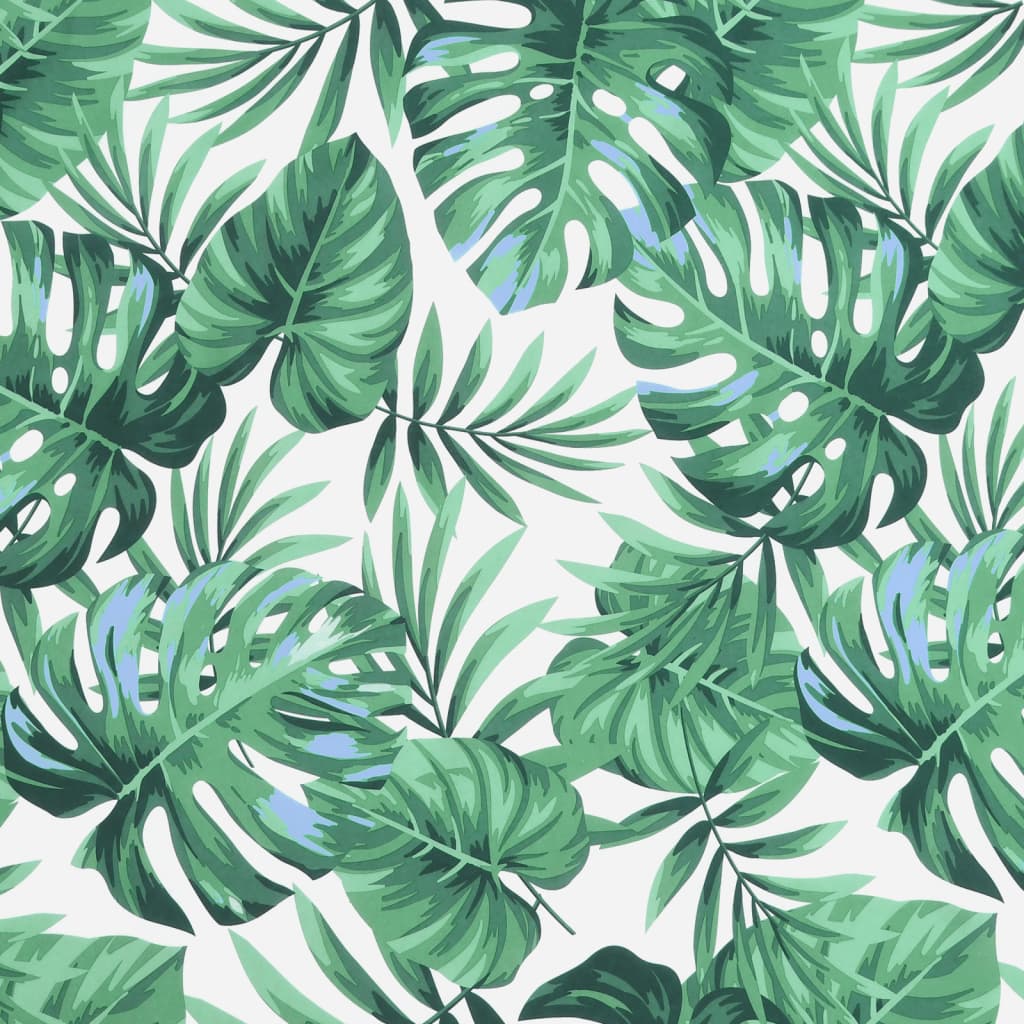 Bänkdyna för trädgården bladmönster 120x50x7cm oxfordtyg