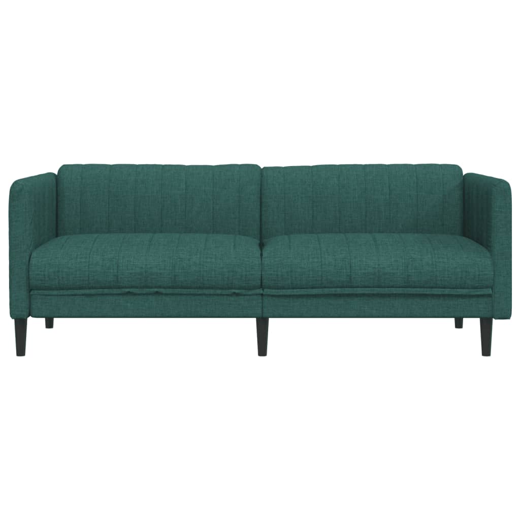 Soffa 3-sits mörkgrön tyg