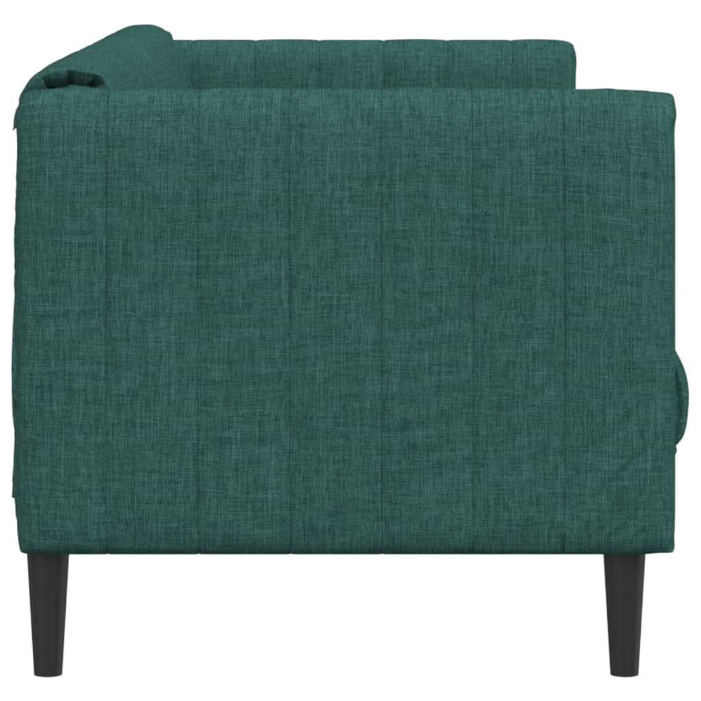 Soffa 3-sits mörkgrön tyg