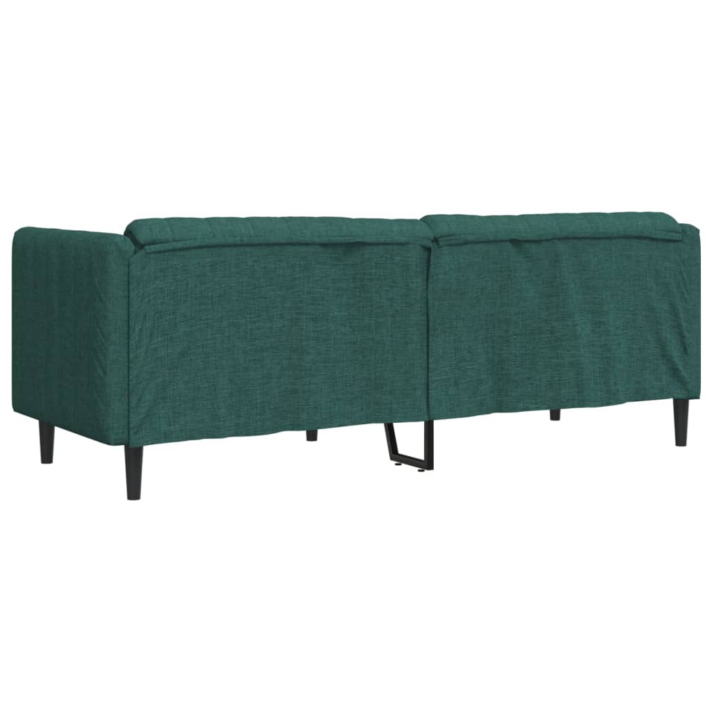 Soffa 3-sits mörkgrön tyg
