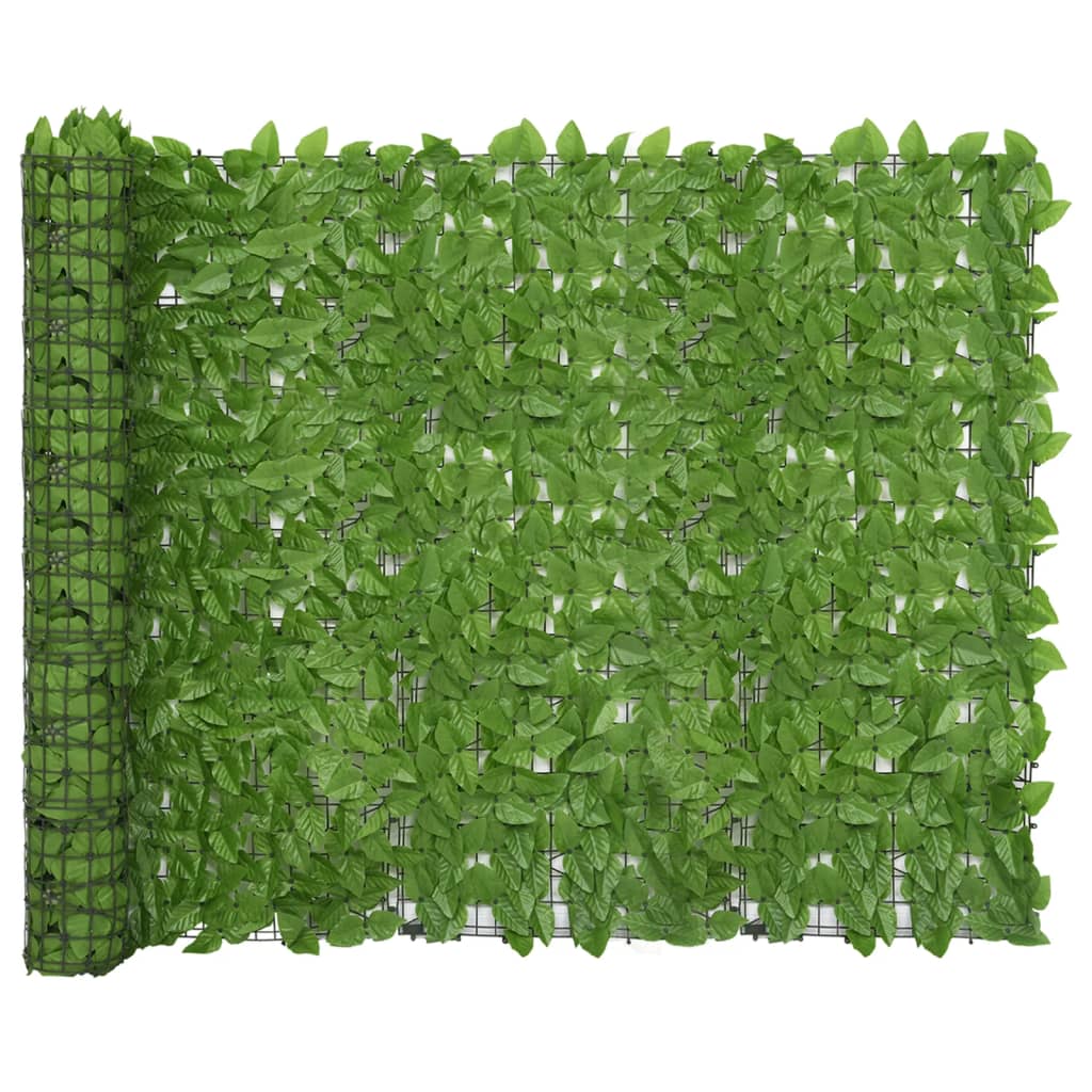 Balkongskärm gröna blad 200x150 cm