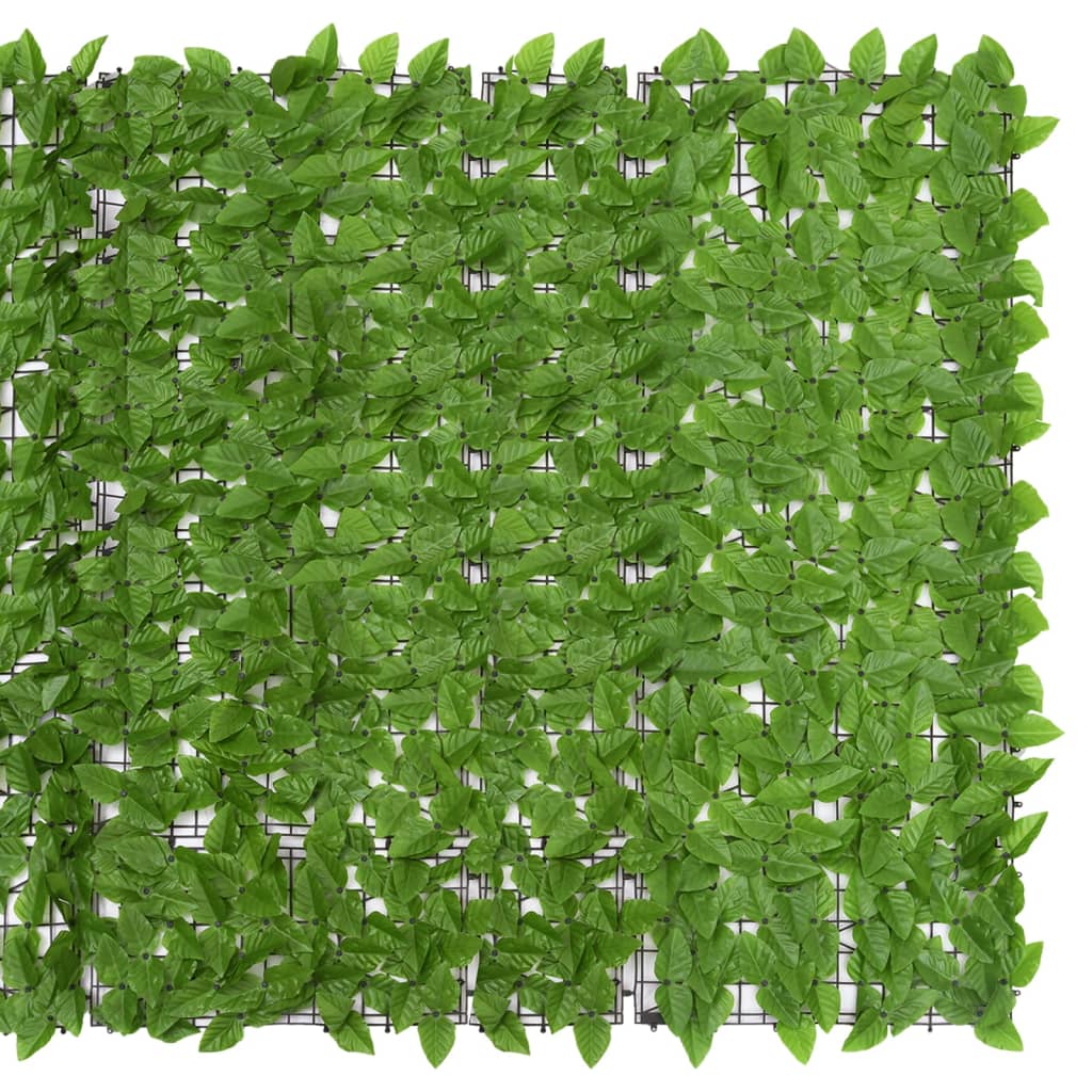 Balkongskärm gröna blad 200x150 cm